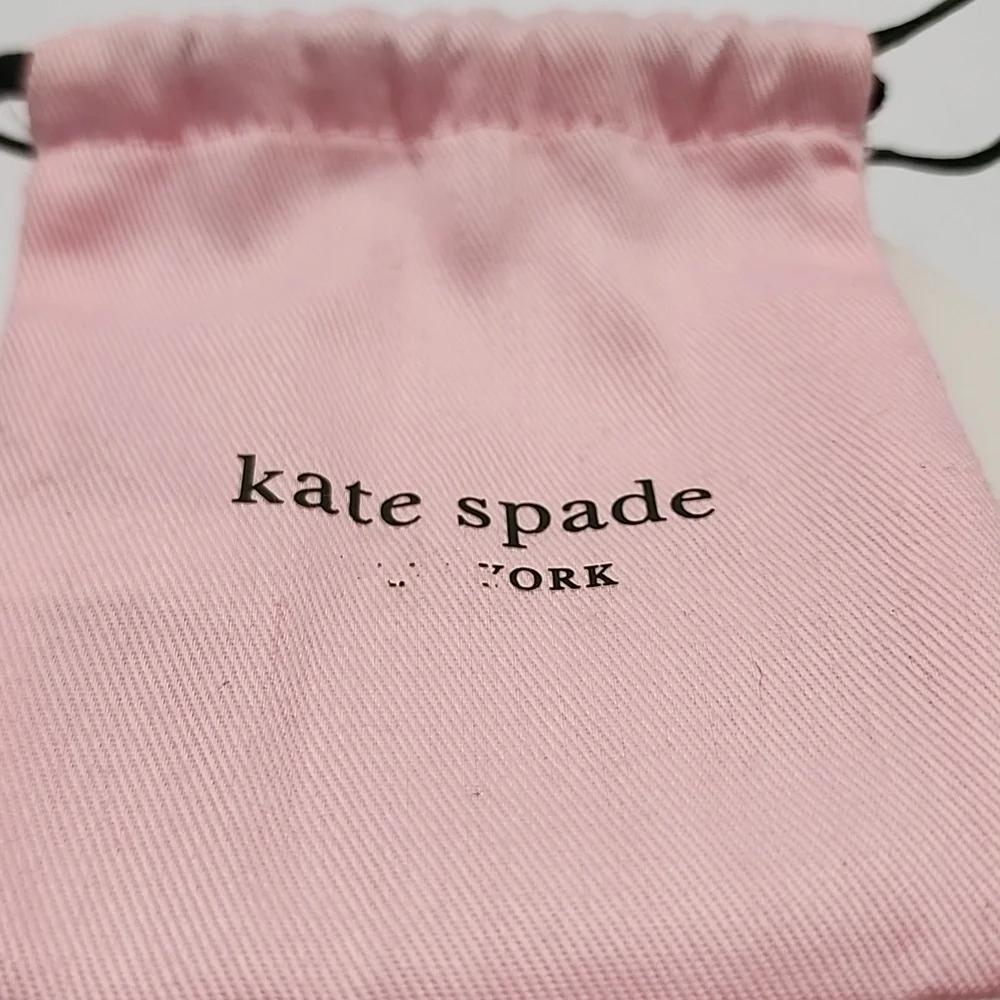 Kate Spade 8‎ Inch Gold Tone and White Bangle Enamel Bracelet